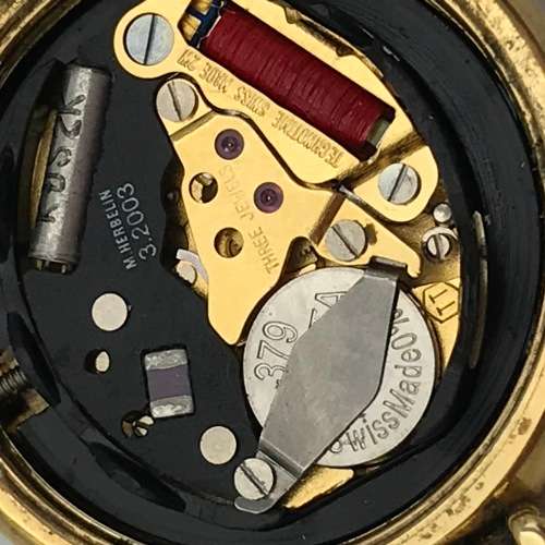 Michel Herbelin gold colour quartz ladies watch - working