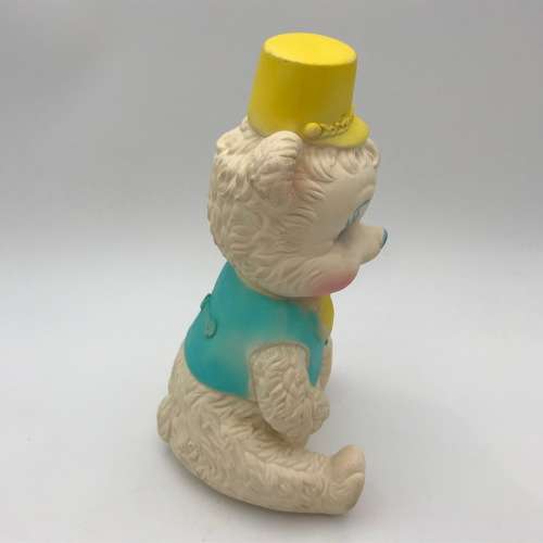 Vintage Rubber circus teddy bear