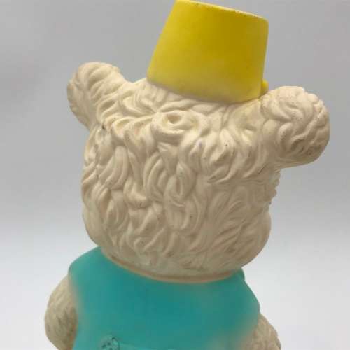 Vintage Rubber circus teddy bear
