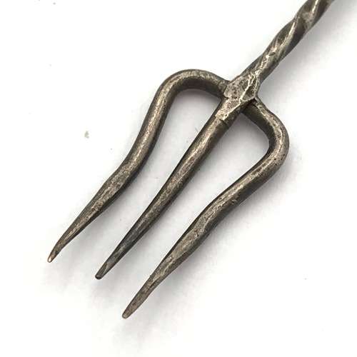 Vintage silver plated pickle fork