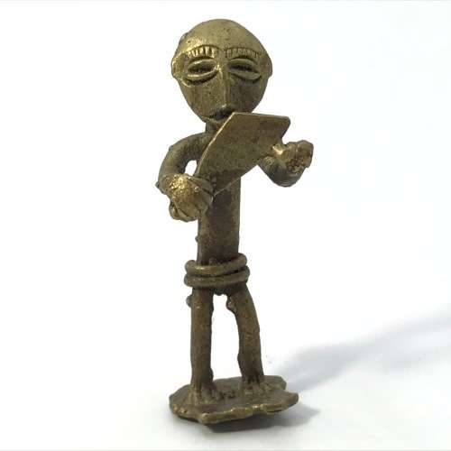 Lot of 3 vintage brass castings - Ashanti Tribe