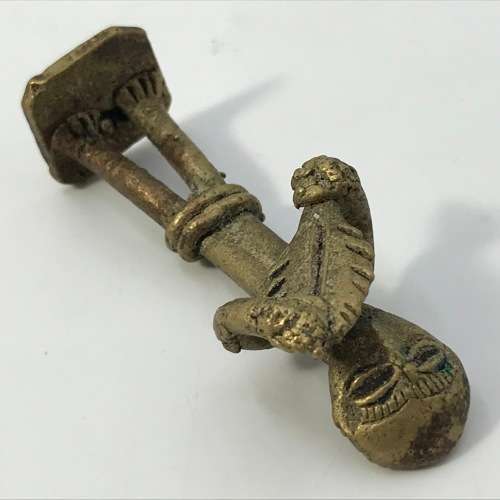 Lot of 3 vintage brass castings - Ashanti Tribe