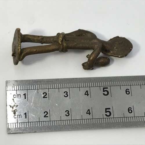 Lot of 7 vintage brass castings - Ashanti Tribe - lost wax method