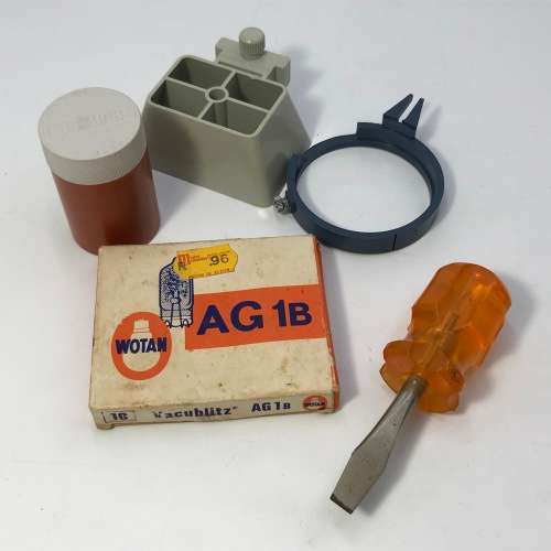 Kintage Konica C35 Marine 35mm camera with accessories in homemade case