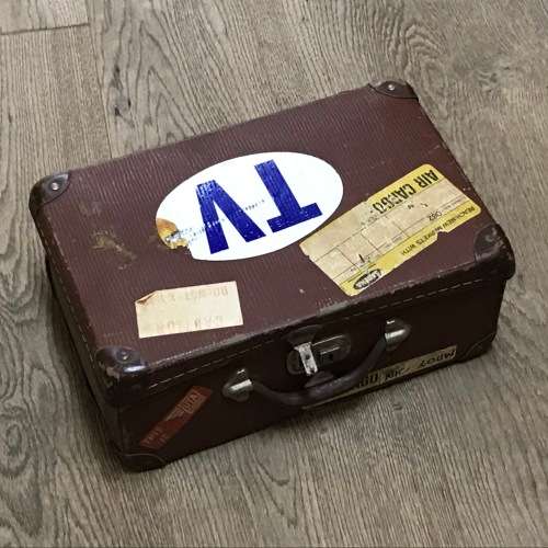 Kintage Konica C35 Marine 35mm camera with accessories in homemade case