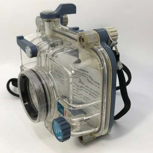 Kintage Konica C35 Marine 35mm camera with accessories in homemade case