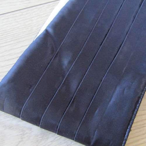 SA Navy black trousers with cumberband - waist 35cm, leg 99cm, belt 100cm