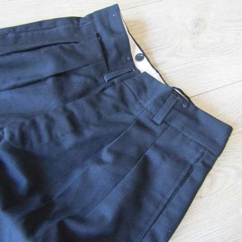 SA Navy black trousers with cumberband - waist 35cm, leg 99cm, belt 100cm