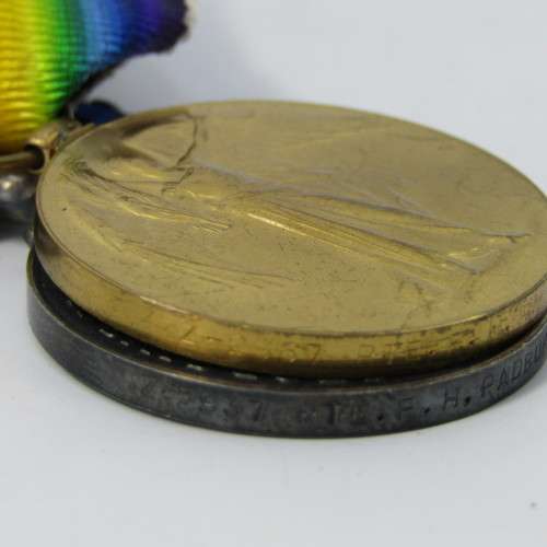 WW1 Death Plaque and trio medal set issued to Z/2937 Private Frank Henry Padbury , Rifle Brigade