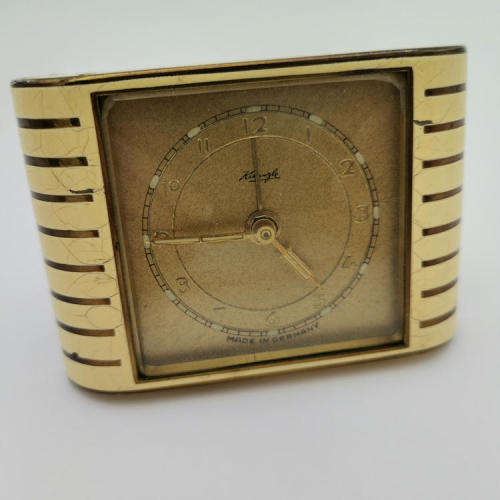 Vintage Kienzle bedside alarm clock - Runs and stops