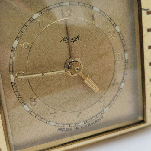 Vintage Kienzle bedside alarm clock - Runs and stops