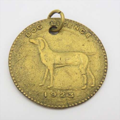 1923 Dog License token #56