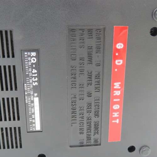 National Panasonic tapedeck player/recorder - Working but turns slowly