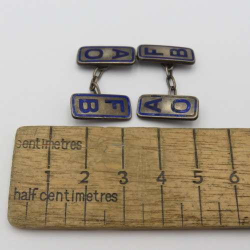 Pair of silver Ancient Order of Froth Blowers cufflinks