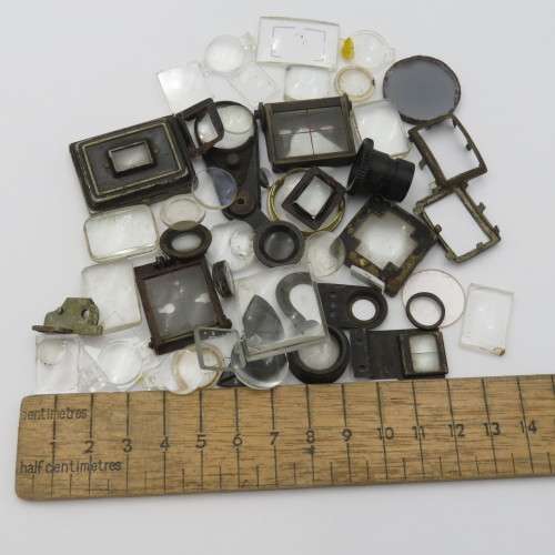 Large lot of vintage and antique view finders
