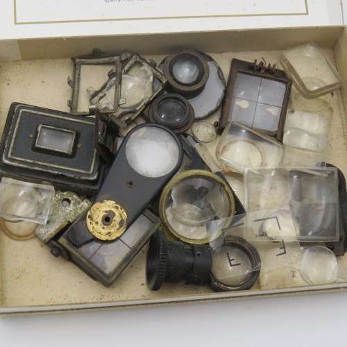 Large lot of vintage and antique view finders