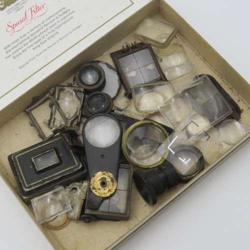 Large lot of vintage and antique view finders