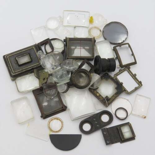 Large lot of vintage and antique view finders