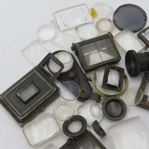 Large lot of vintage and antique view finders