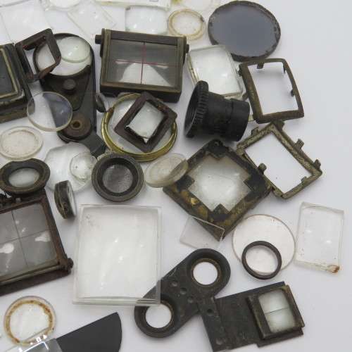 Large lot of vintage and antique view finders