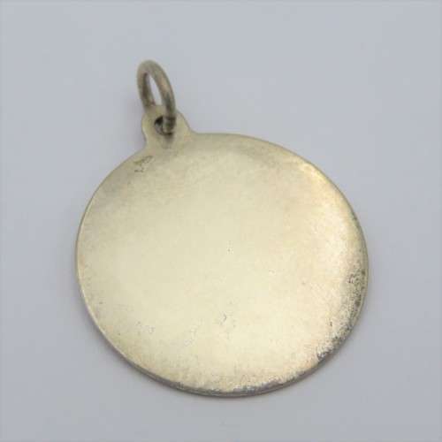 Sterling silver round pendant - Weighs 2,9 g