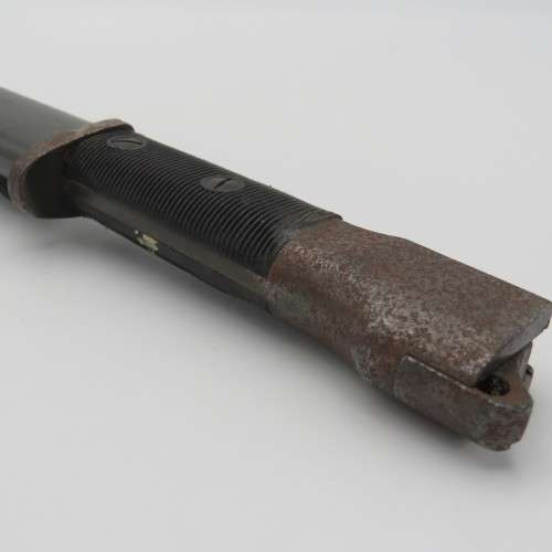 South African M1 Type A FN-FAL bayonet with plastic grip scales - muzzle ring removed