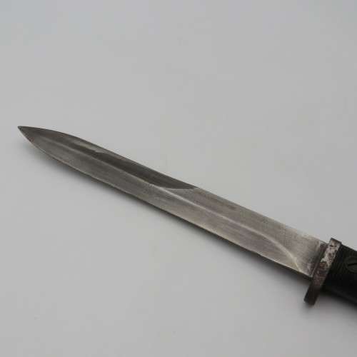 South African M1 Type A FN-FAL bayonet with plastic grip scales - muzzle ring removed