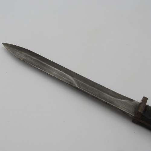 South African M1 Type A FN-FAL bayonet with plastic grip scales - muzzle ring removed