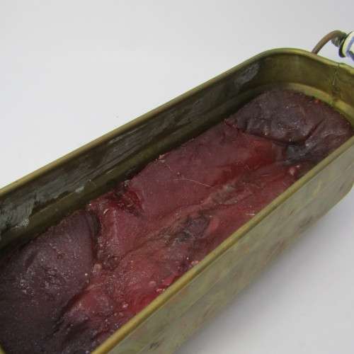 Vintage brass bowl with Delft handles