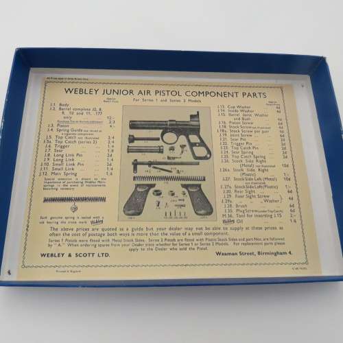 Vintage The Webley `Junior` Air Pistol .177