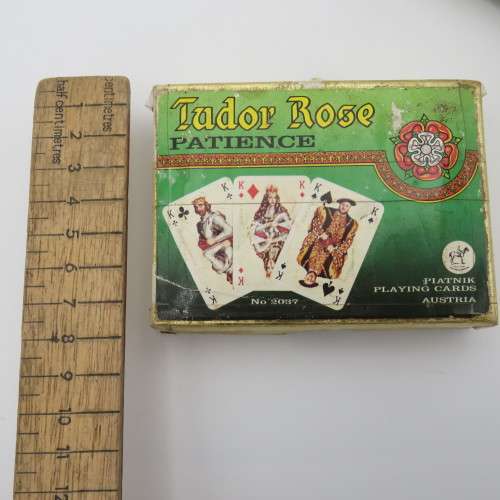 Vintage Tudor Rose small playing cards
