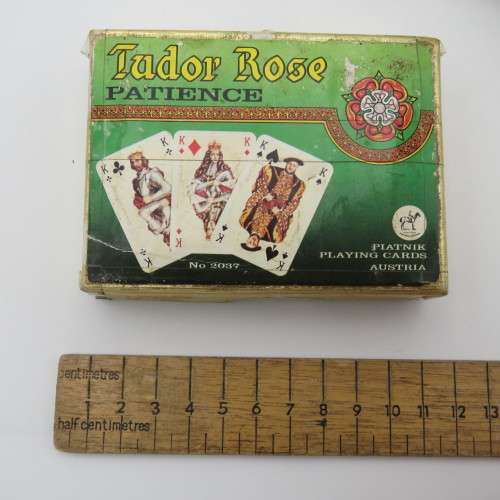 Vintage Tudor Rose small playing cards