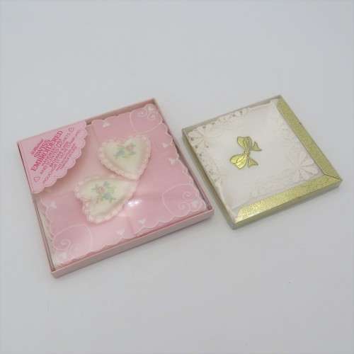 Pair of Vintage embroidered handkerchiefs