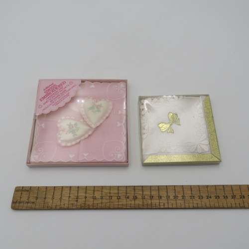 Pair of Vintage embroidered handkerchiefs