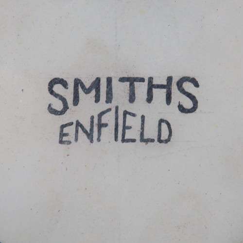 Antique Smiths Enfield London wall clock - Runs and stops