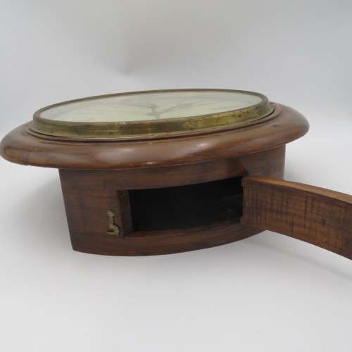 Antique Smiths Enfield London wall clock - Runs and stops