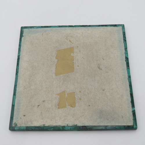 Vintage Malachite and marble chess set - repaired