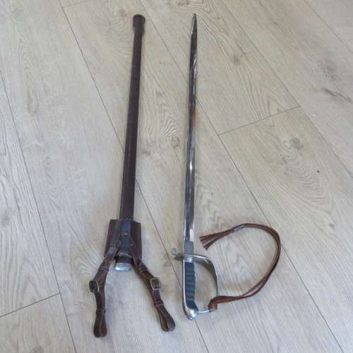 SADF Officers ceremonial sword with sheath and frog - WKC Solingen - number 1087