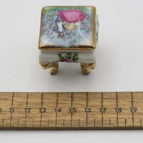 Vintage miniature porcelain trinket bowl