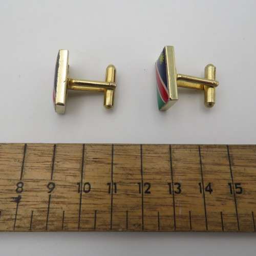 Namibia flag cufflinks