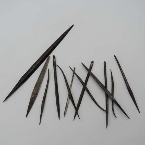 Lot of 15 vintage tools - leather work