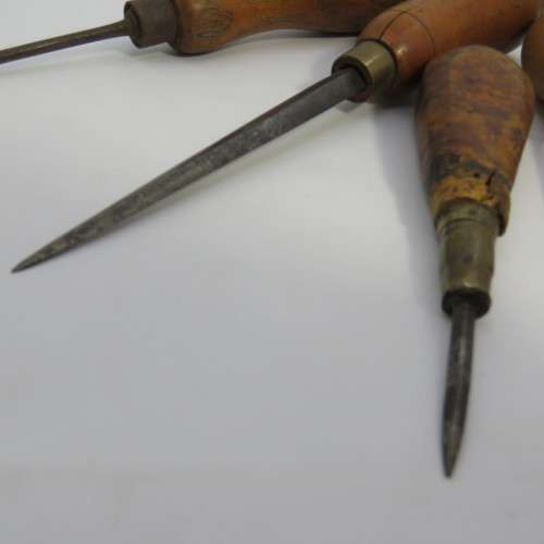 Lot of 5 leather work tools