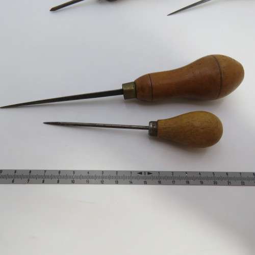 Lot of 5 leather work tools