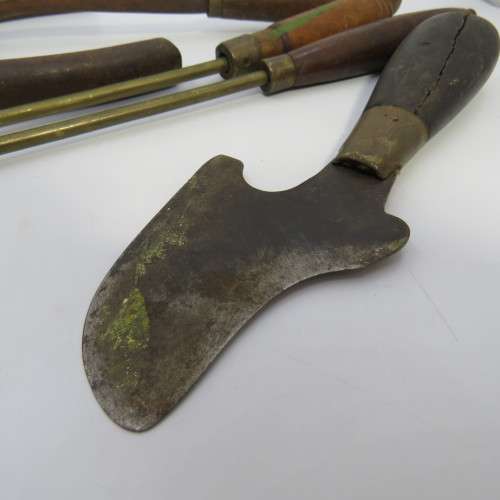 Lot of 7 vintage leather work tools