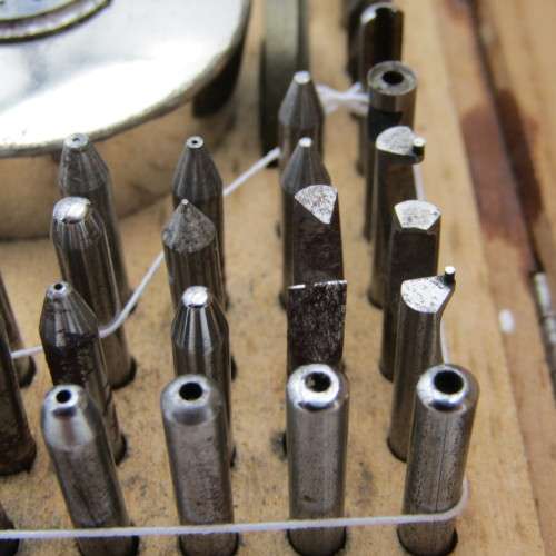 Vintage jewellery/watch making tool set in original box