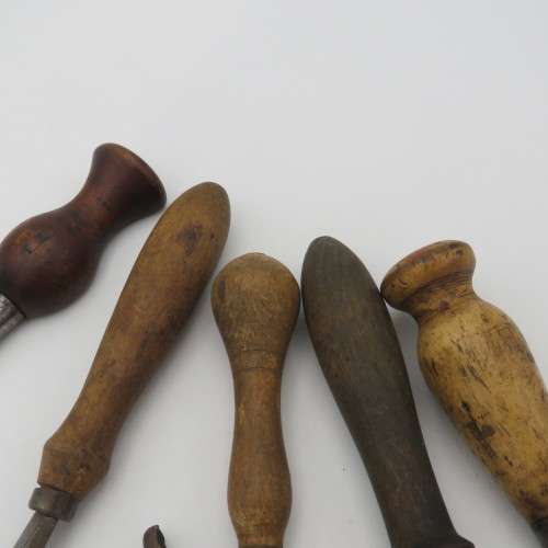 Lot of vintage leatherwork tools