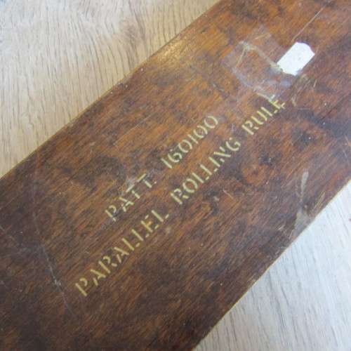 Antique parallel rolling ruler in original box