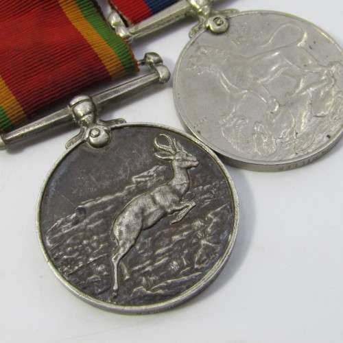 Set of 4 WW2 medals with 8th army clasp issued to M14580 G. Miller