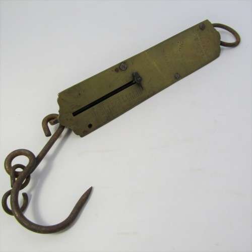 Vintage Salter Improved spring balance hanging scale