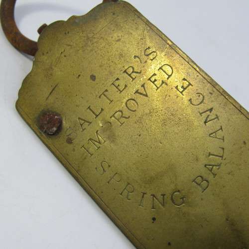 Vintage Salter Improved spring balance hanging scale
